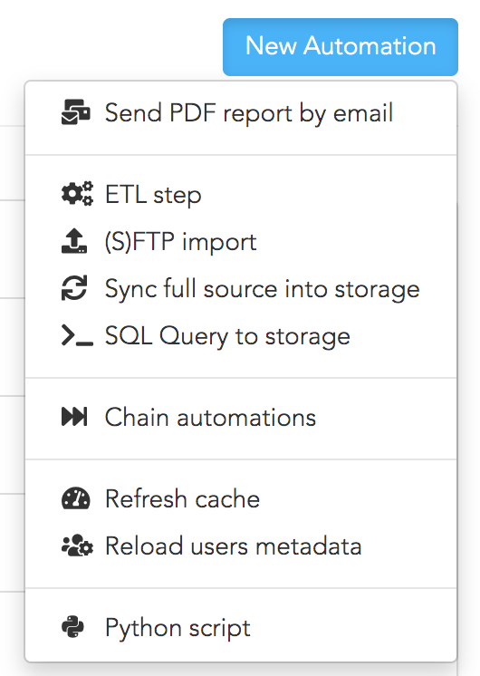 Create a chain automations