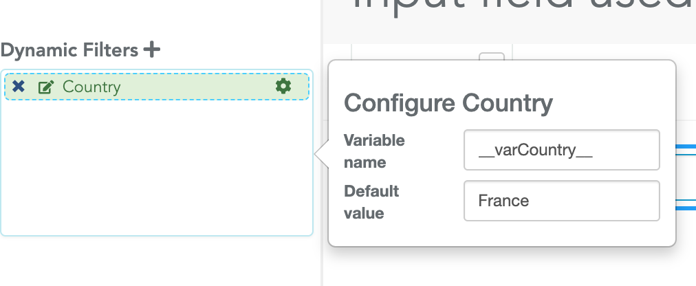 Choose variable name of an input field.