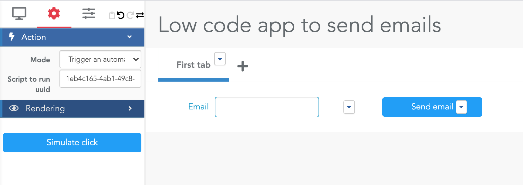 Create an app to send a dashboard.